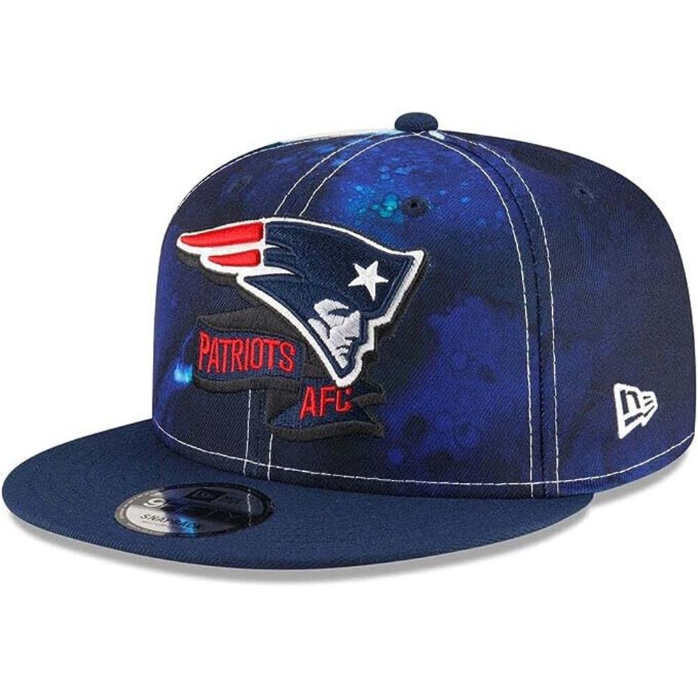New Era New England Patriots 2022 Sideline NFL Ink Dye Blue 9FIFTY Snapback Hat